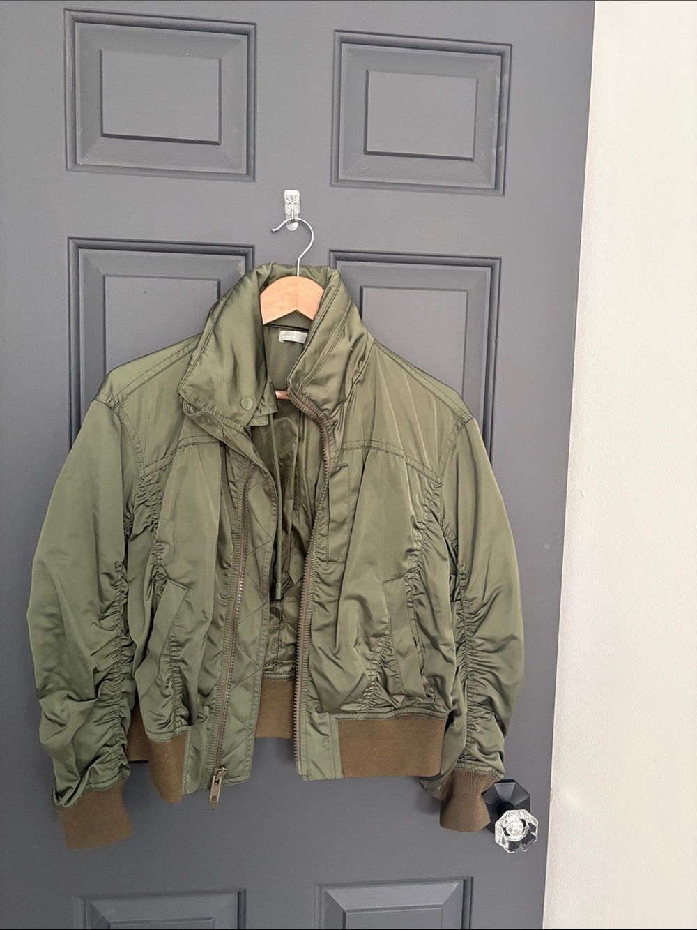 Vince Olive Green Women's Bomber Jacket